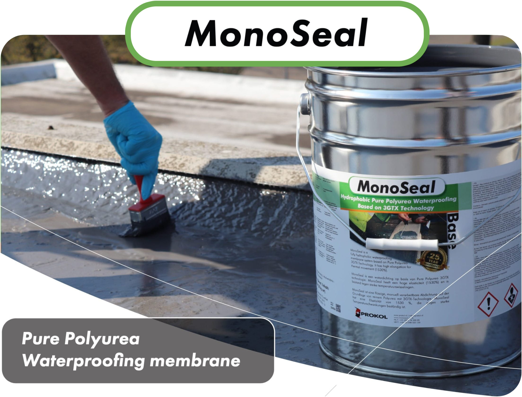 Monoseal waterproofing