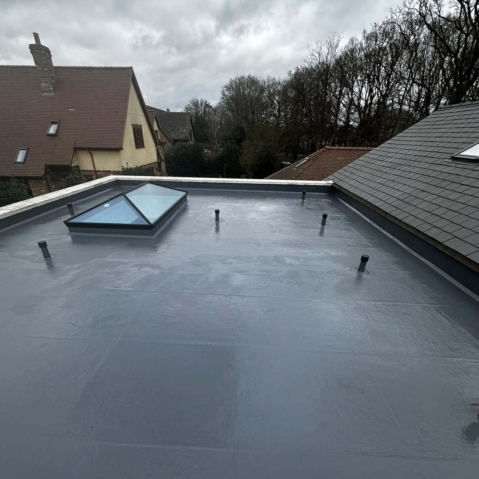 After Flat roof after
